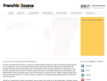 Tablet Screenshot of franchisesource.com